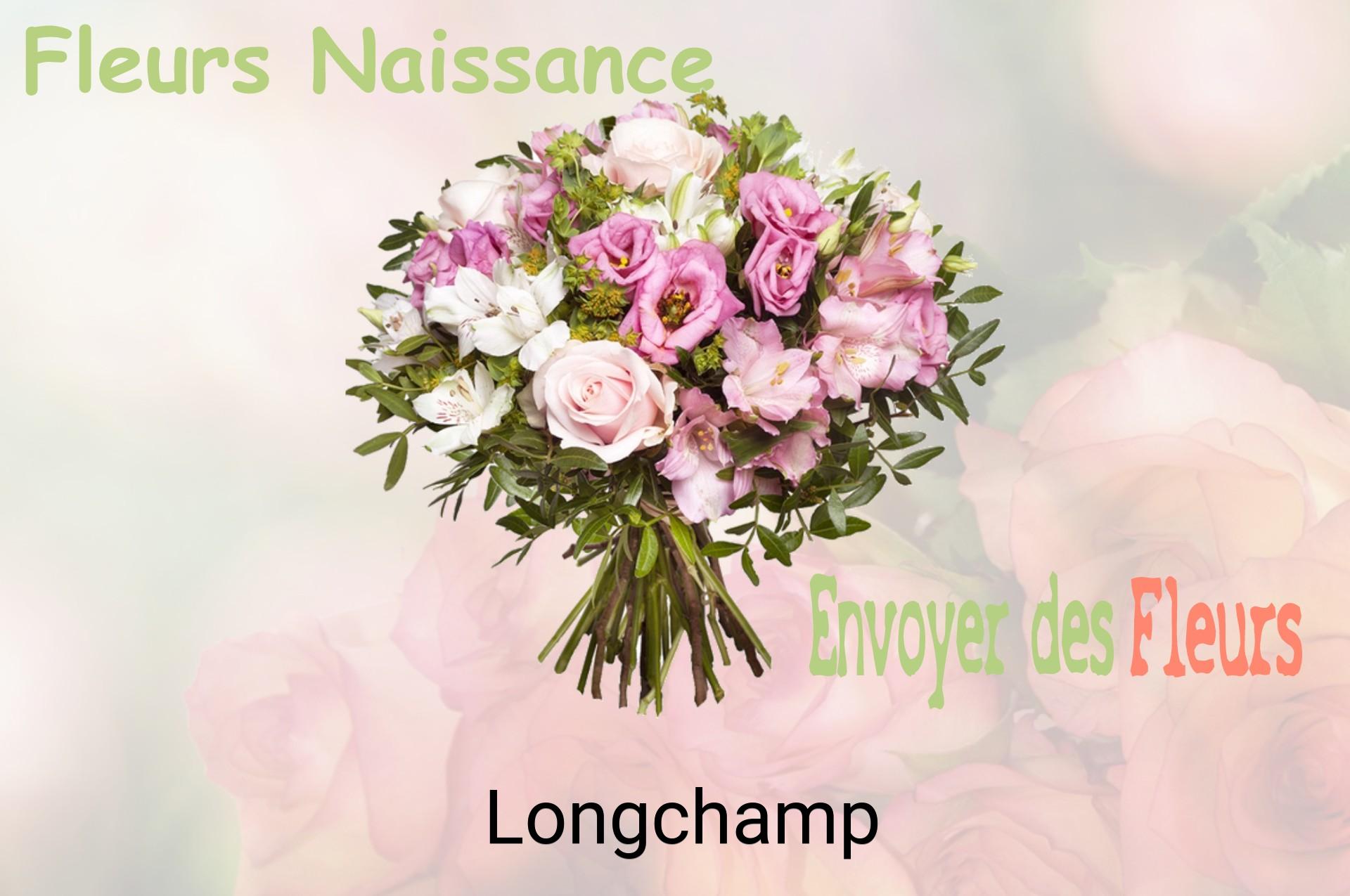 Bouquet de fleurs de naissance livré à Longchamp